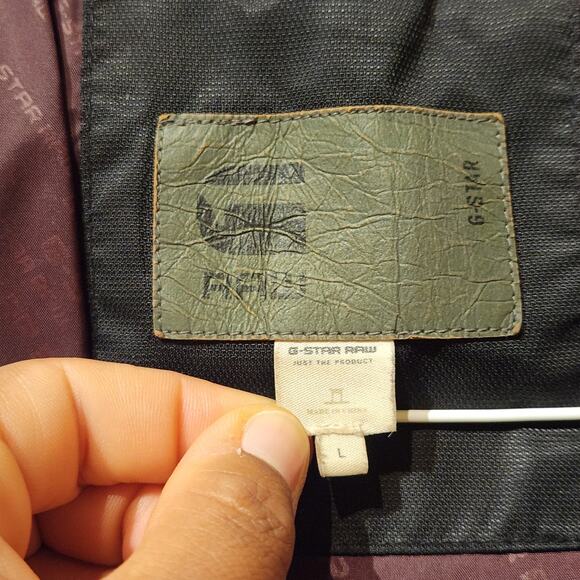 G-Star Raw Blue Whistler HDD Puffer Bomber Jacket Coat Men's Sz Large - Picture 7 of 16